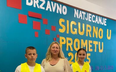 Nikola Maličić Veić i Dina Granić uspješni na Državnom natjecanju Sigurno u prometu