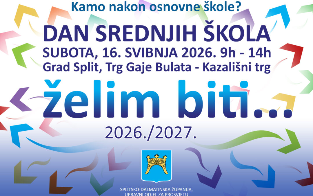 Najava manifestacije „Dan srednjih škola Splitsko-dalmatinske županije“